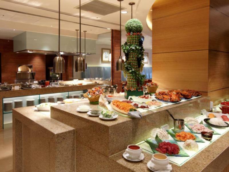 The Okura Prestige Taipei Hotel Eksteriør billede A buffet at a hotel